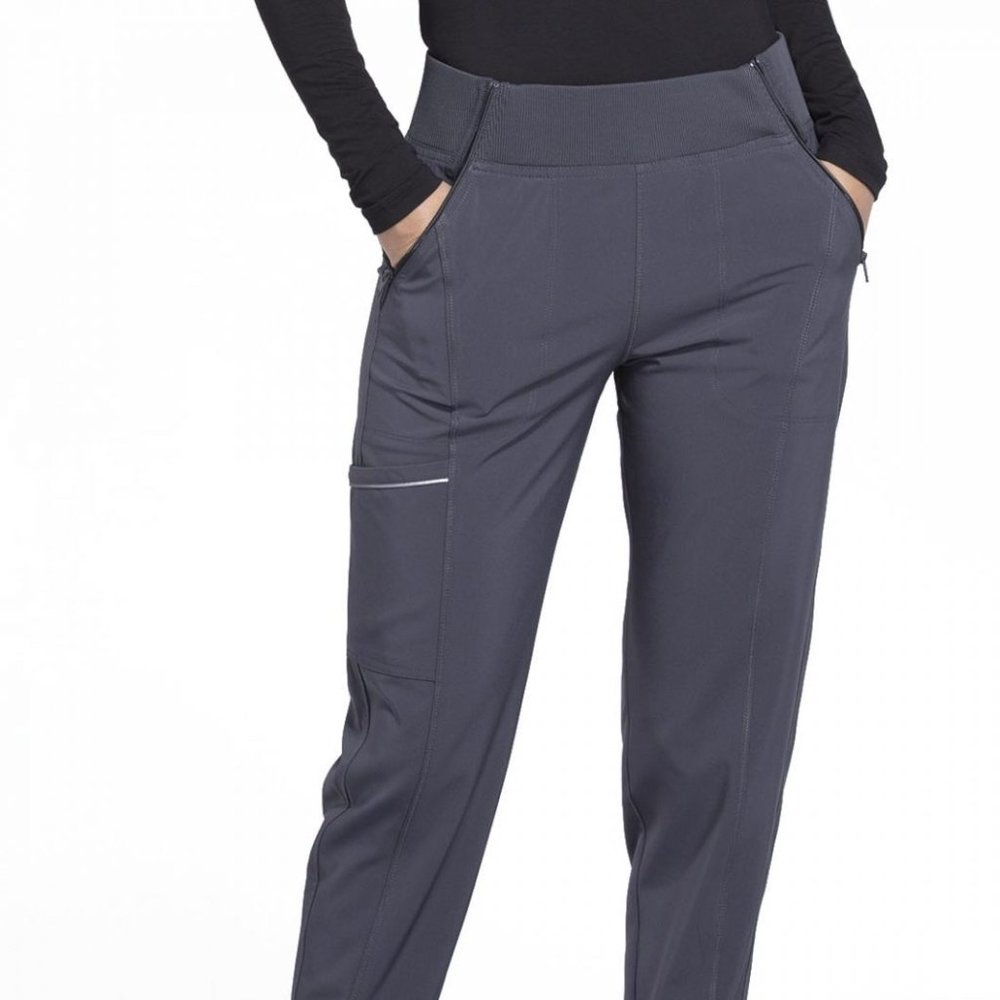 Cherokee Infinity Scrubs, Size Medium, Grey Mid Rise Tapered Leg Jogger Pant